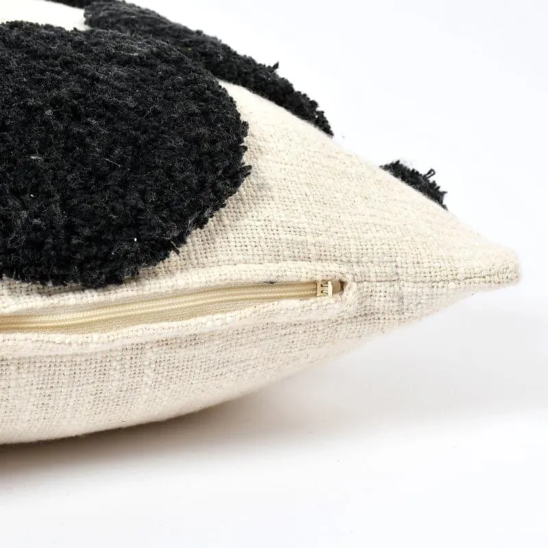 Bubble Bloom Tufted Cushion Cover (Brown) - Set Of Two media 5