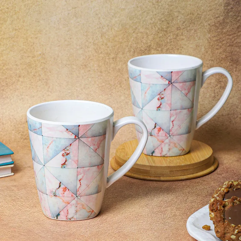 Marbled Melamine Coffee Mug (450 mL Each) - Set of Two media 1