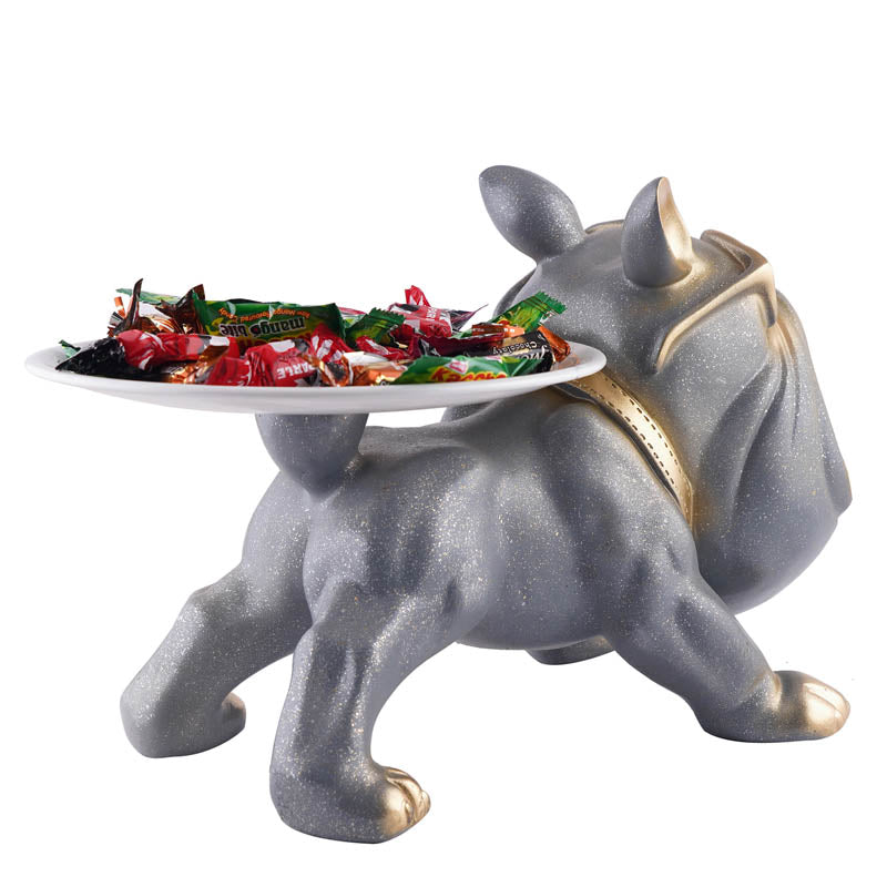 The Posh Pup Painted Polyresin Show Piece - Grey media 5
