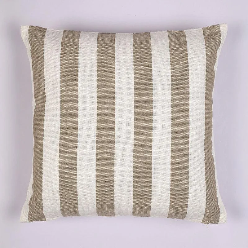 Antheia Cotton Cushion Cover (Beige) - Set Of Two media 3