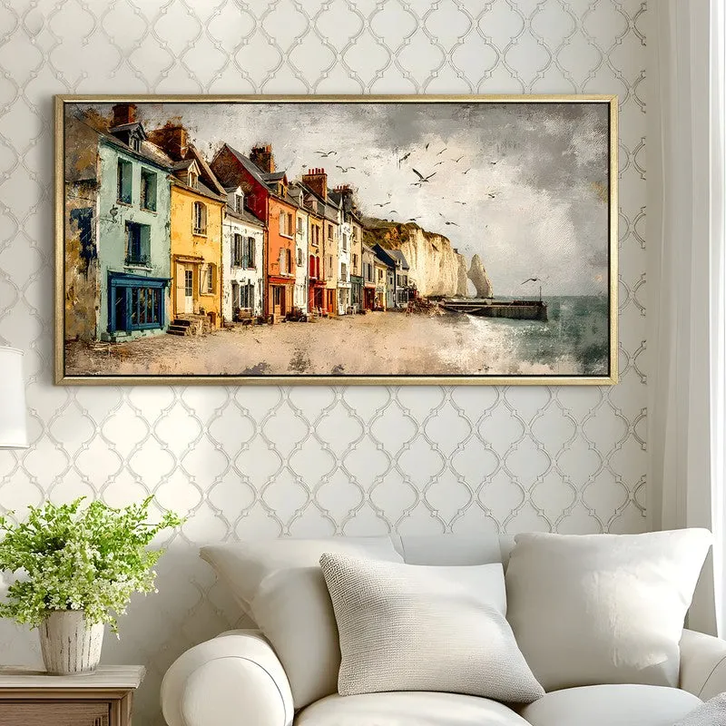 European Oceanfront Village Wall Art media 3