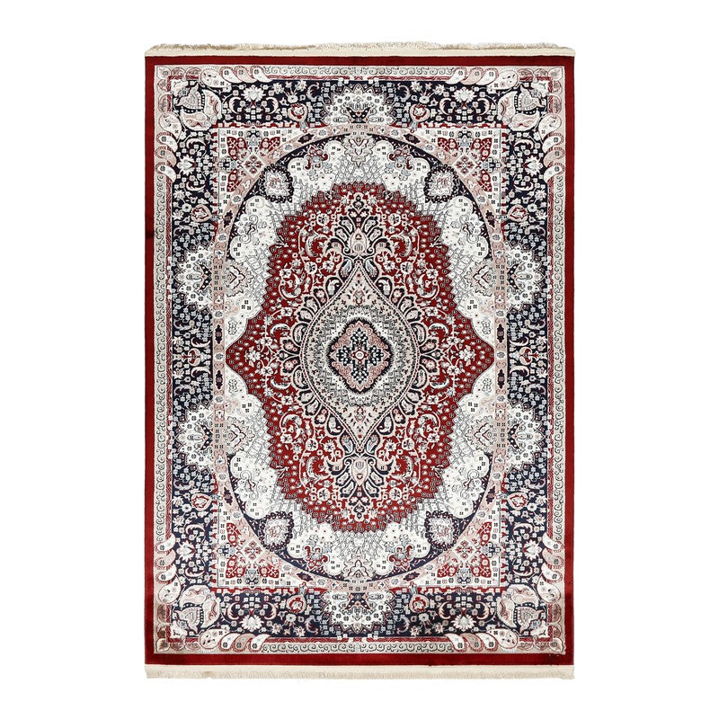 Noorza Art Silk Carpet - Red