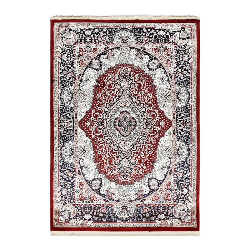 Noorza Art Silk Carpet - Red media 1