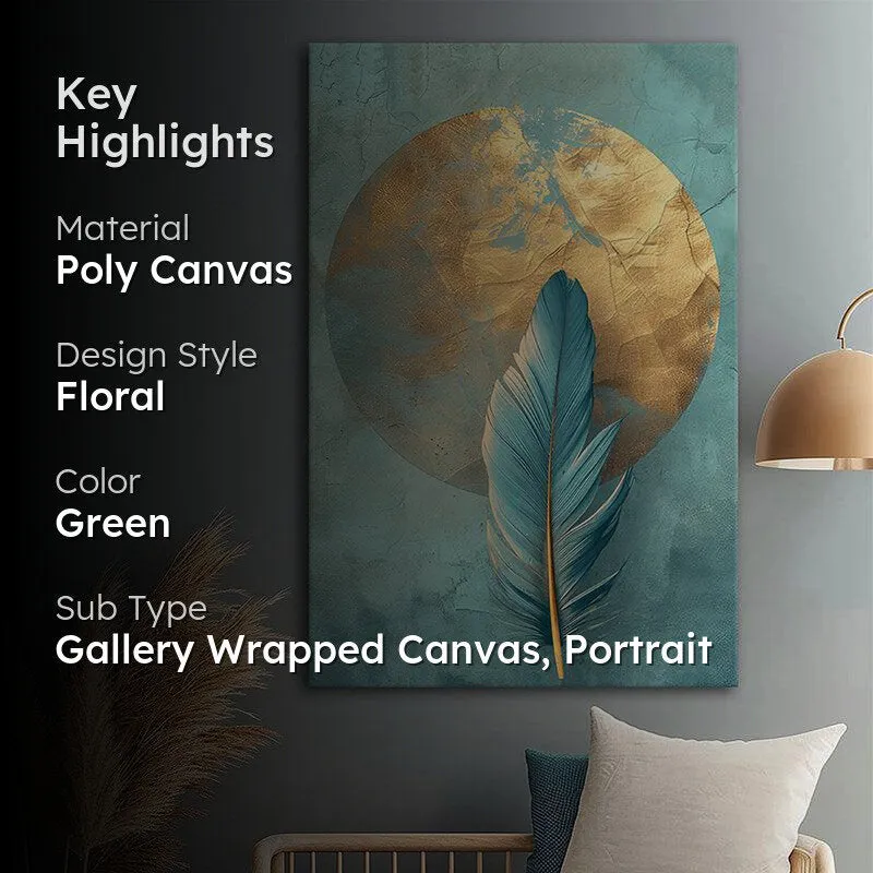 Pluma Azurea Poly Canvas Wall Painting media 2