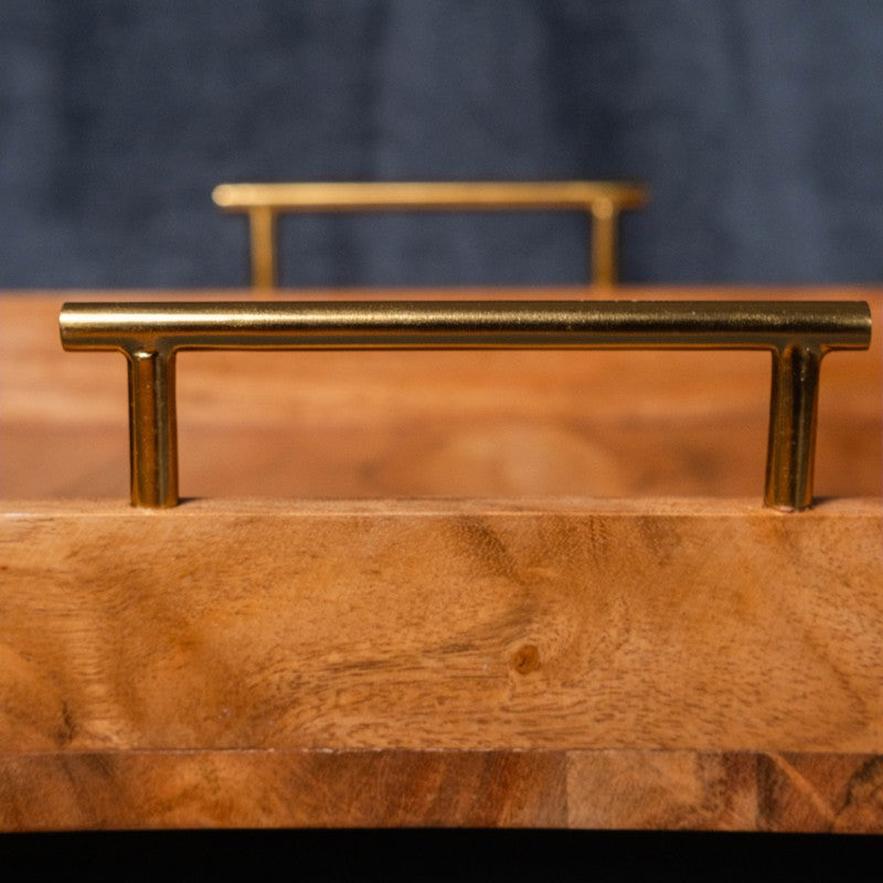 QuadraCraft Square Wooden Serving Tray media 6