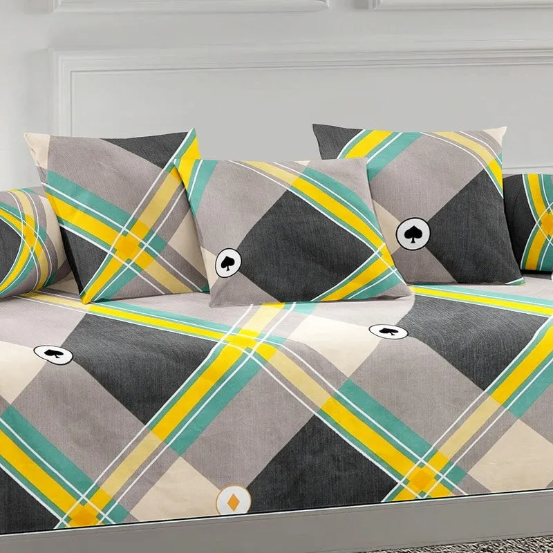 Yurexa Printed Diwan Set - Six Piece Set media 4