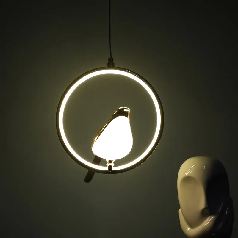 Avian Halo Iron Ceiling Lamp - Round media 6