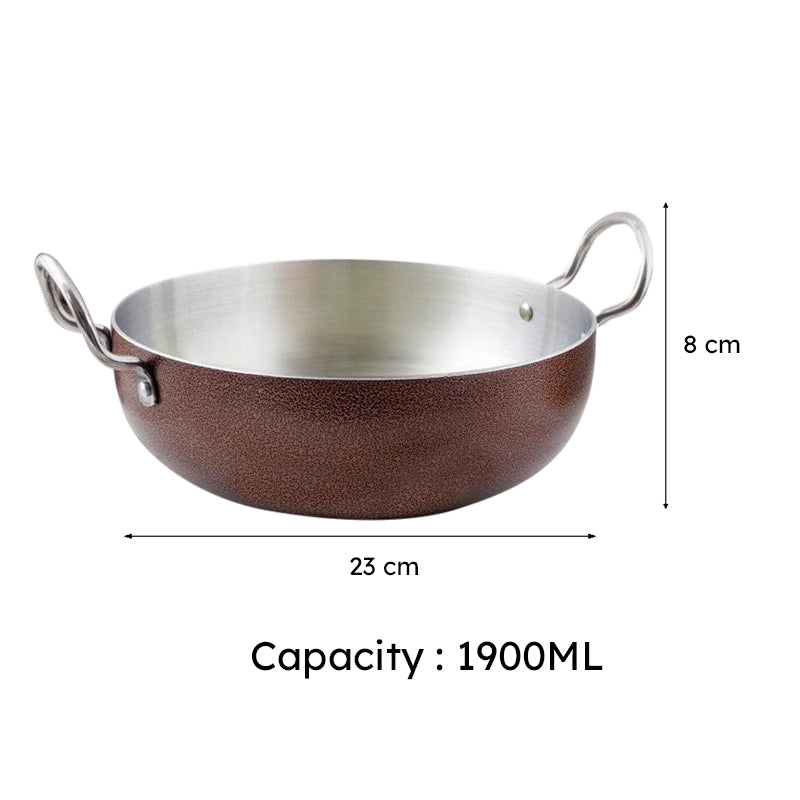 Quest Induction Safe Kadhai - 1900 mL / 8 Inches media 5