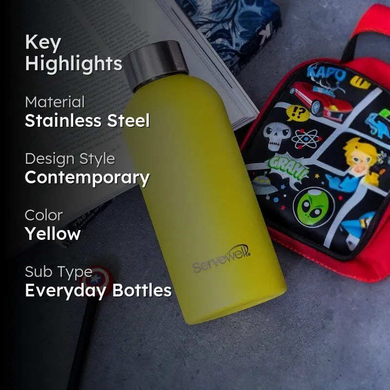 Steel Elegance Elixir Bottle (675 mL) - Lemon Yellow media 2