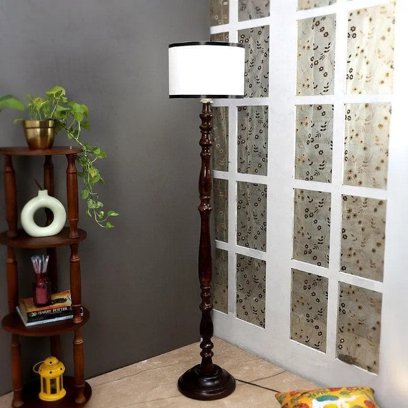 Natura Jome Floor Lamp - White & Black media 3