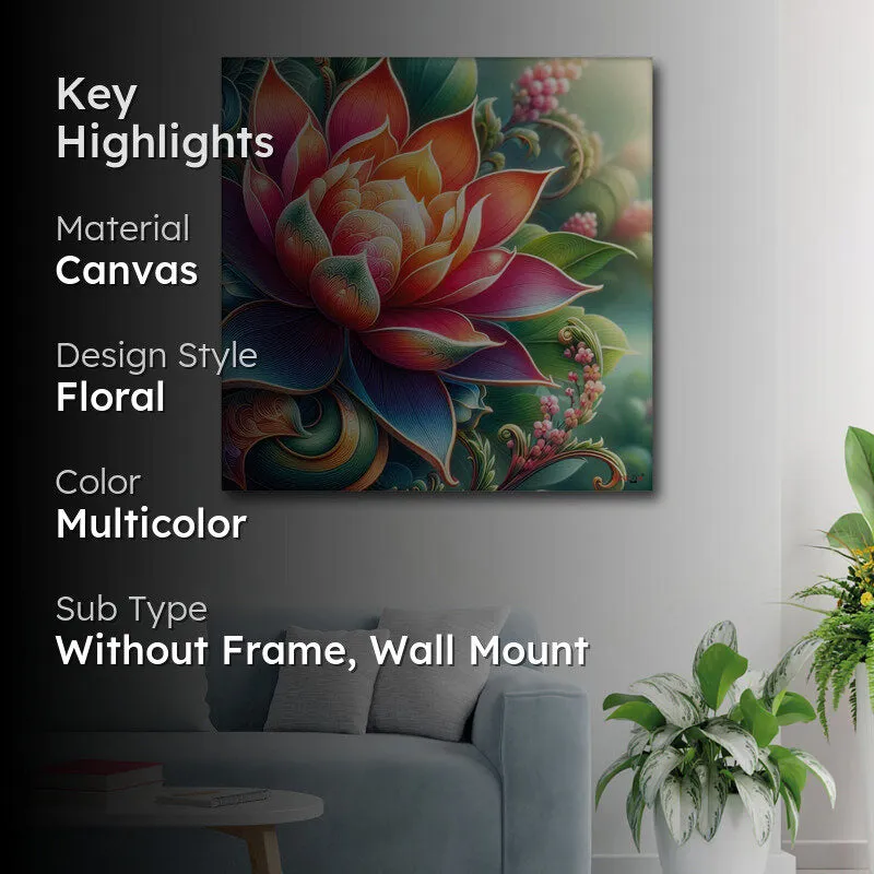 Lotus Trance Wall Painting media 2