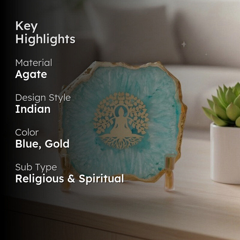 Tree Of Enlightenment Agat Showpiece media 2