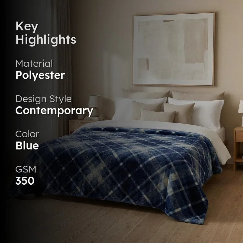 SCOTT light weight Cloudy Mink Blanket - Blue media 2