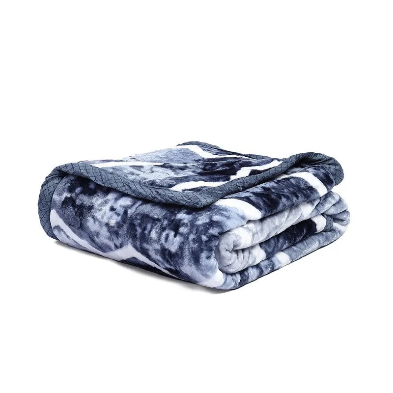 Monte Carlo Midnight Mosaic Blanket (Blue) - 600 GSM media 6