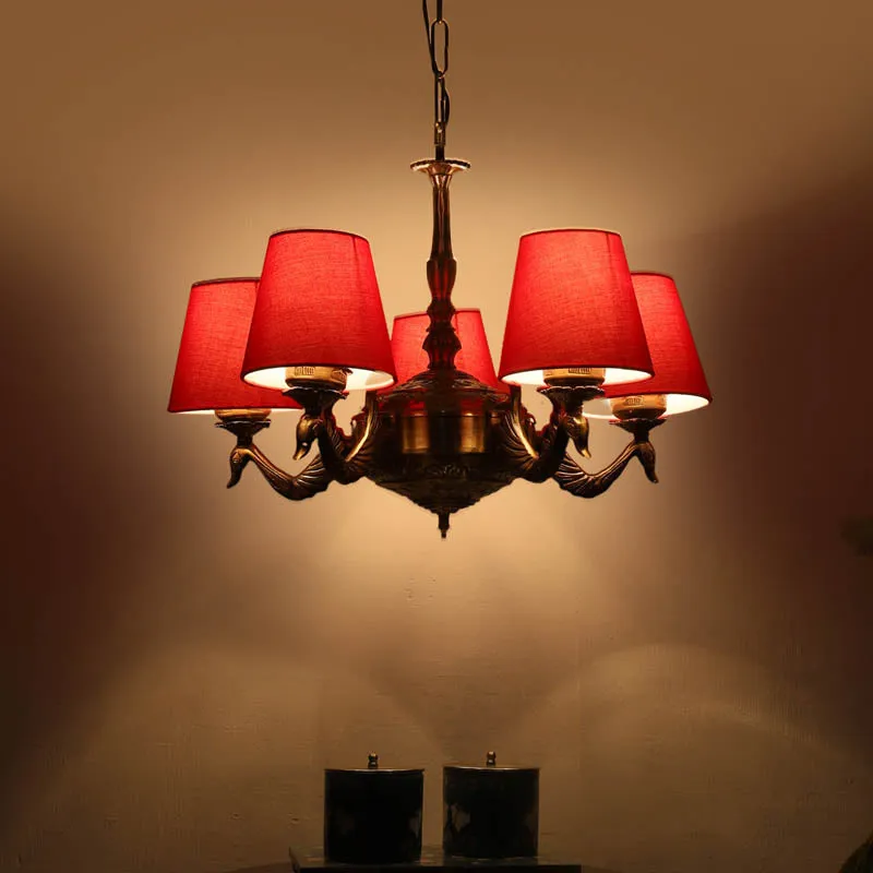 Devilish Conical Golden Antique Ceiling Lamp media 1