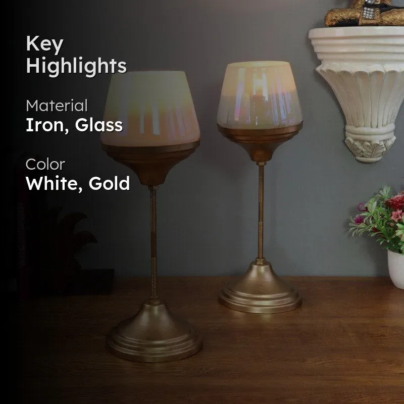 Goblet Glamour Tealight Candle Holder - Set Of Two media 2