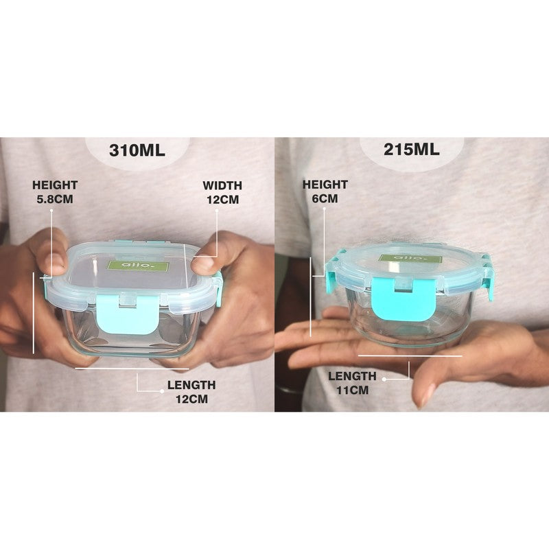 Sniblo Leak Proof Glass Lunch Box with Bag- Set of Four media 9