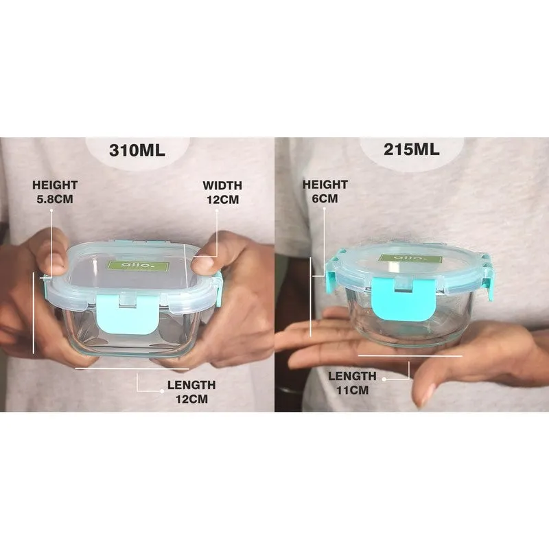 Sniblo Leak Proof Glass Lunch Box with Bag- Set of Four media 9
