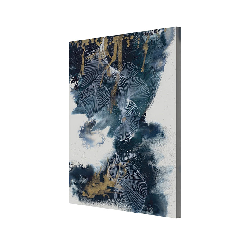 Arctic Drips Abstract Wall Painting media 4