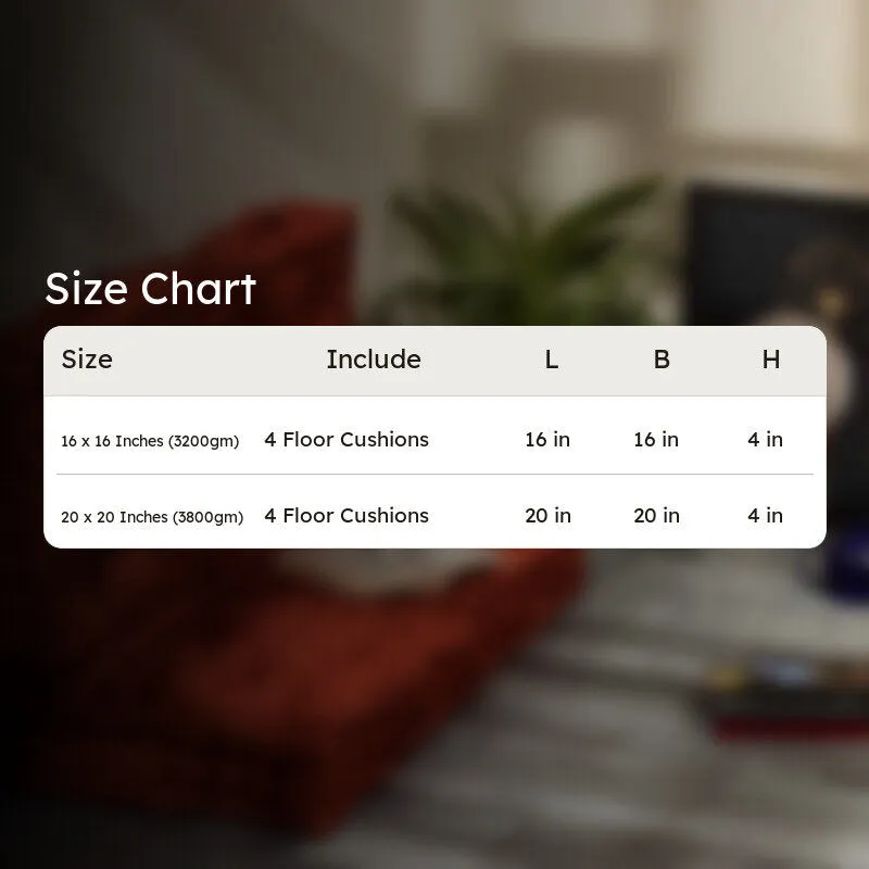 Marlon Floor Cushion (Terracotta Brown) - Set Of Four media 11