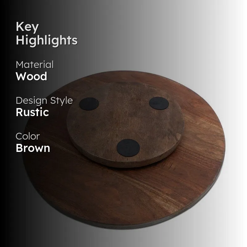 Tribal Design Wood Lazy Susan media 2