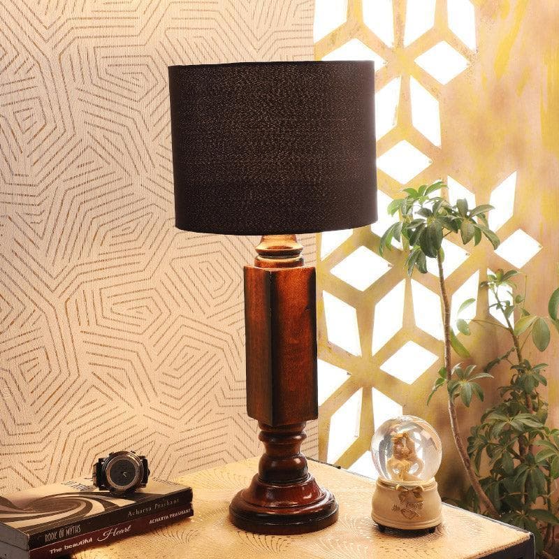 Blace Raul Fabric Table Lamp - Black,Brown