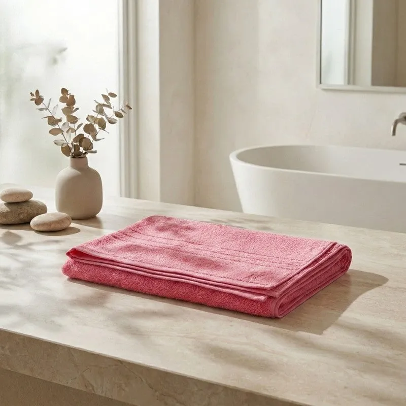 Monte Carlo Clean Wrap Pure Cotton Bath Towel - Pink media 1