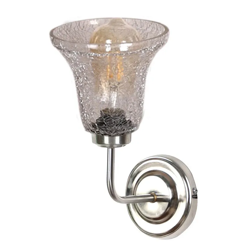 Crystal Flare Silver Base Glass Wall Lamp media 6