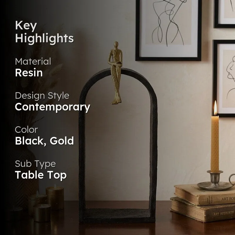 Veloura Gold Figure Resin Showpiece media 2