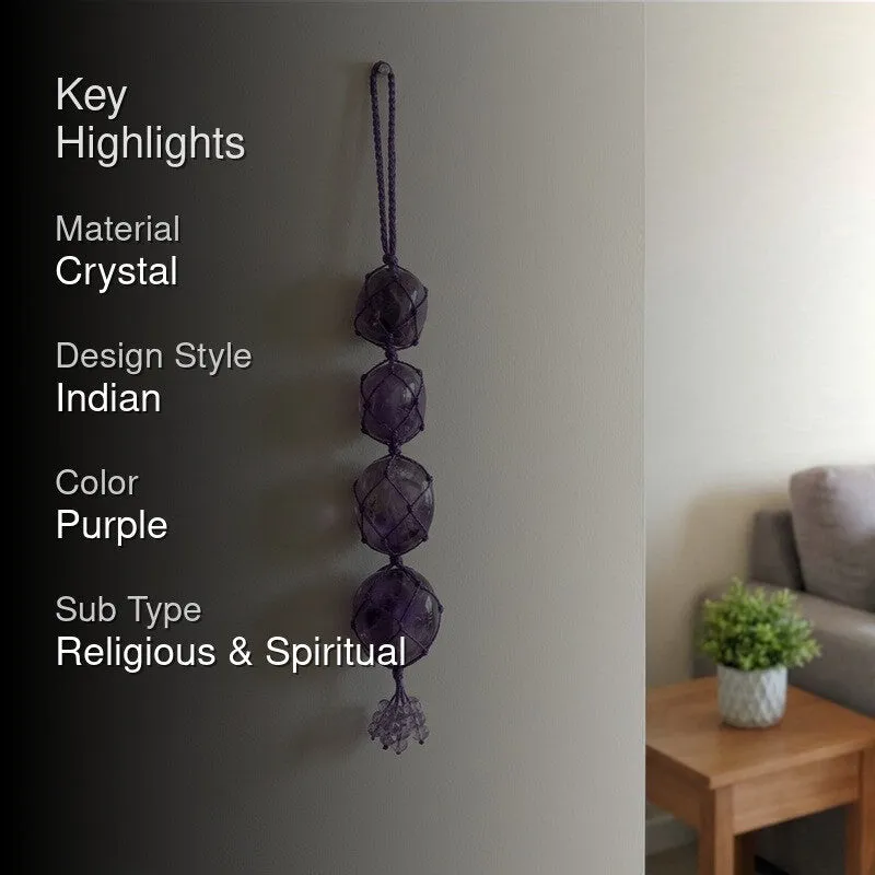 Zen Drive Spiritual Crystal Wall Accent - Purple media 2