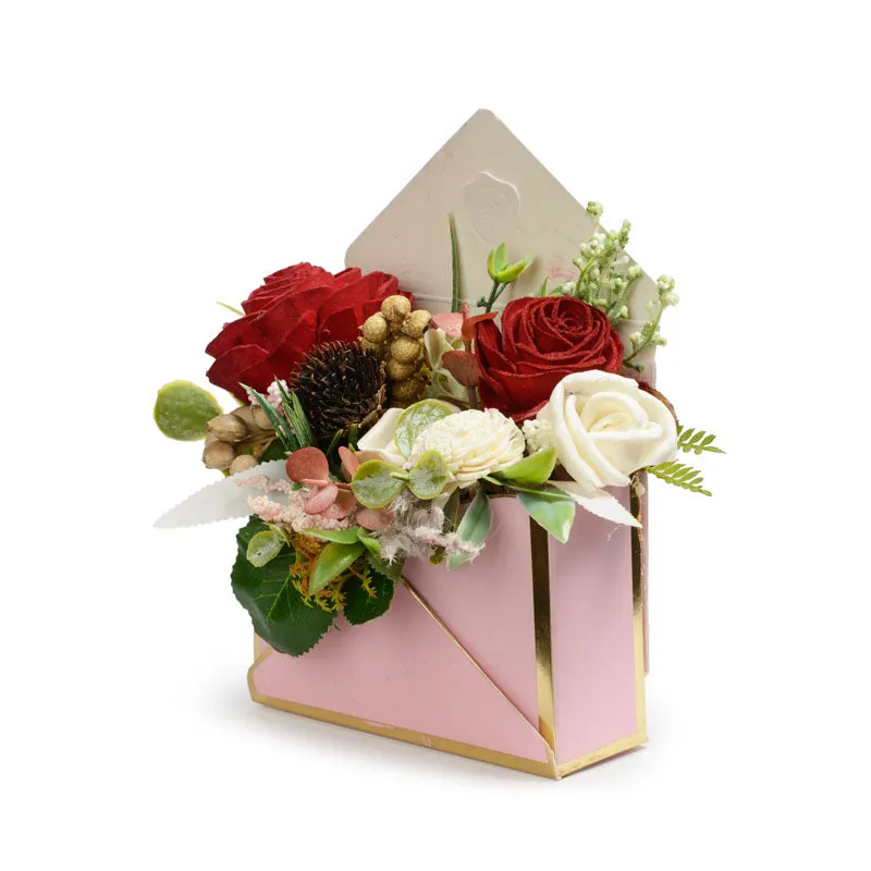 Velvet Memories Artificial Solawood Flower Bunch With Pot media 5