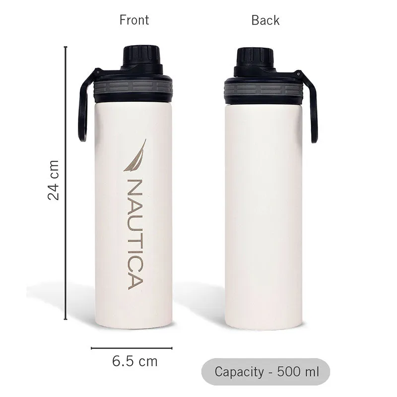 Nautica Skirnir Insulated Stainless Steel Thermos (White) - 500 mL media 8