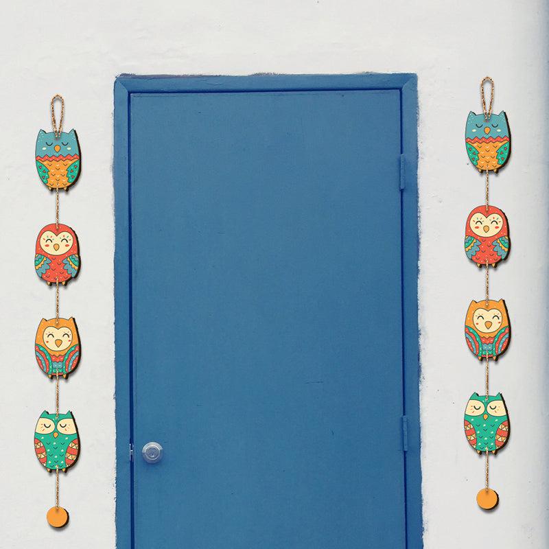 Hoots And Feathers MDF Wall Hanging - Set Of Two media 4