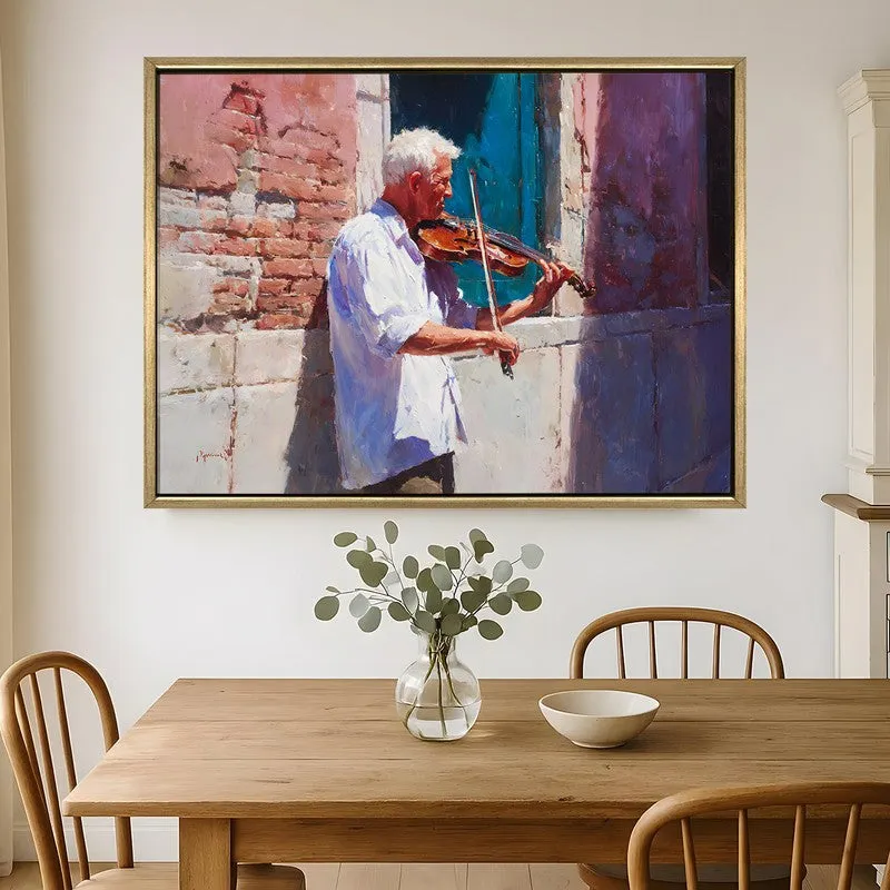 Shadow Strings Canvas Wall Painting With Frame media 1