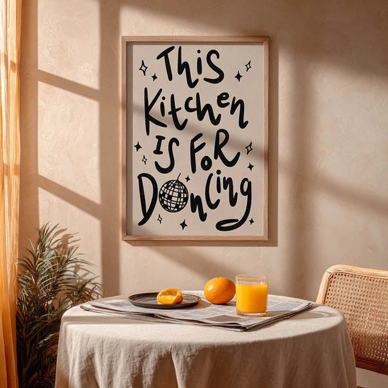 Kitchen Aura Archival Canvas Wall Art - Brown media 4