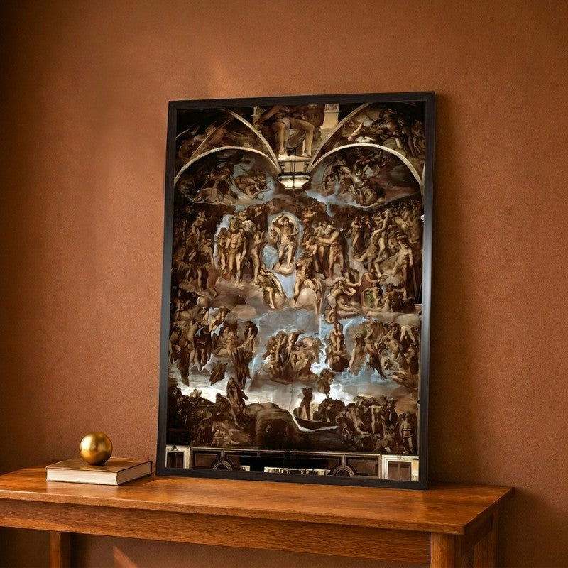 Sistine Chapel The Last Judgement 153841 Canvas Wall Painting - 9 x 12 Inches