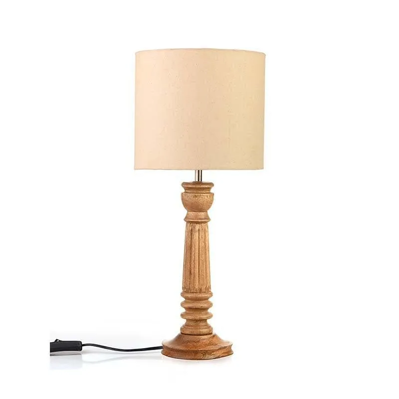 Laze N Lounge Fabric Table Lamp - Ivory media 3