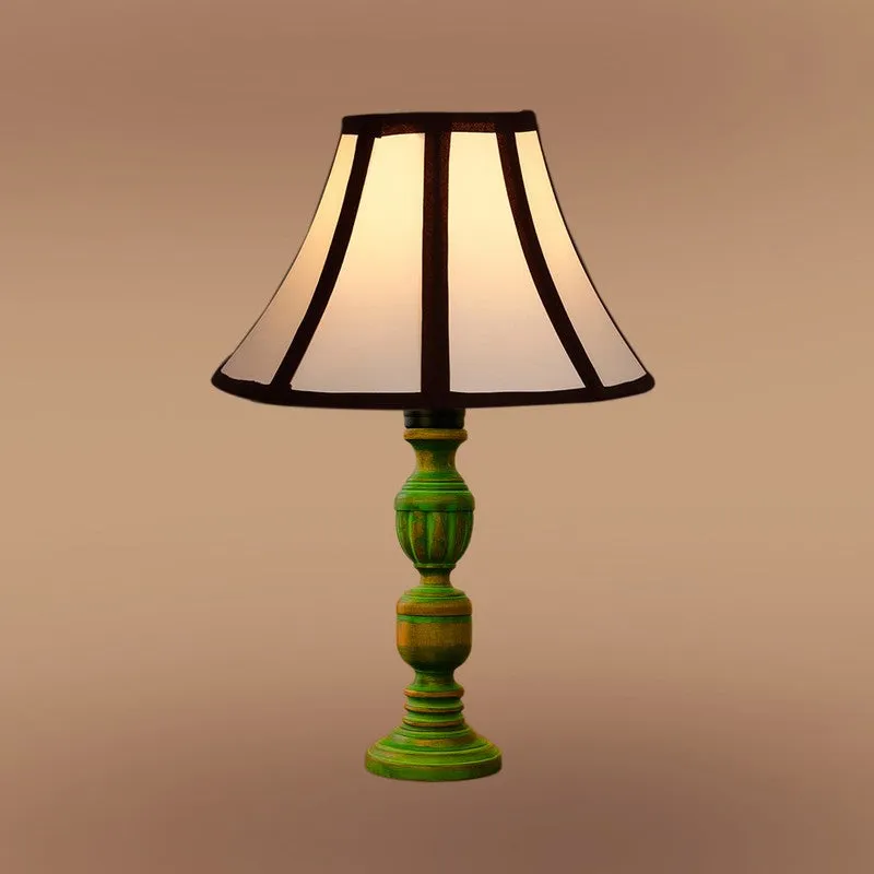 Arvello Zerin Wooden Table Lamp - White media 6
