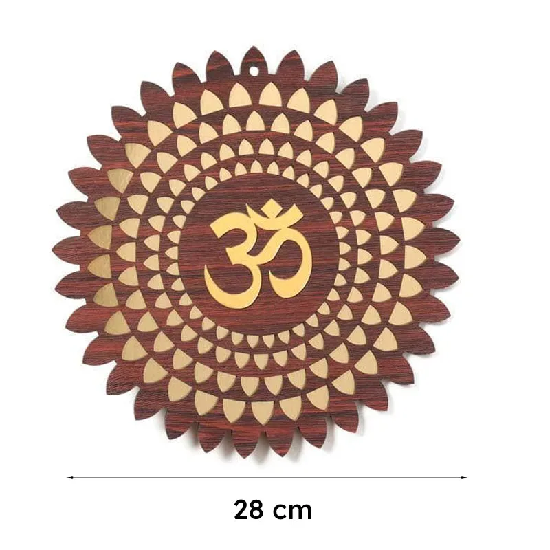 Om Shanti Wooden Wall Accent media 6