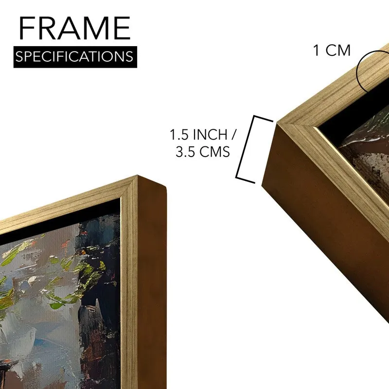 Boulevard Canvas Wall Painting With Frame media 8