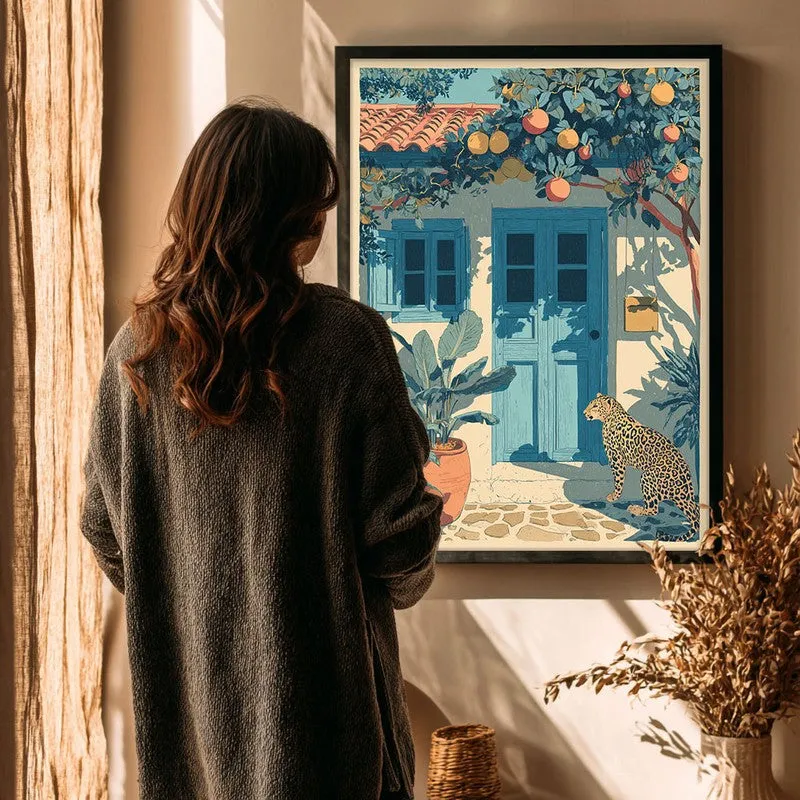 Artful Jungle Canvas Wall Painting - Black Frame media 4