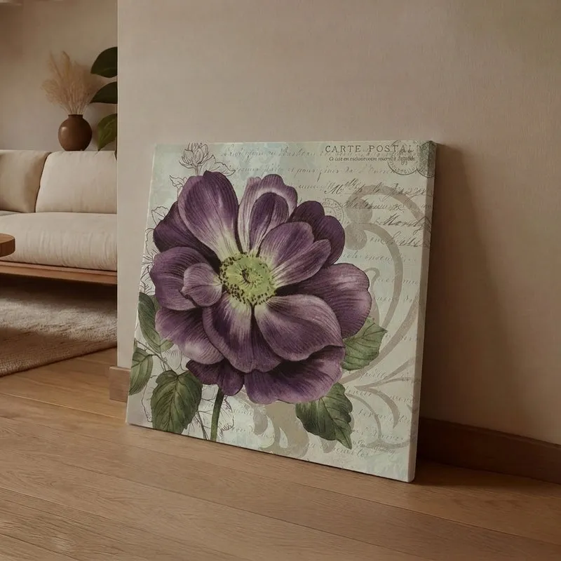 Purple Blooms Canvas Wall Art media 1