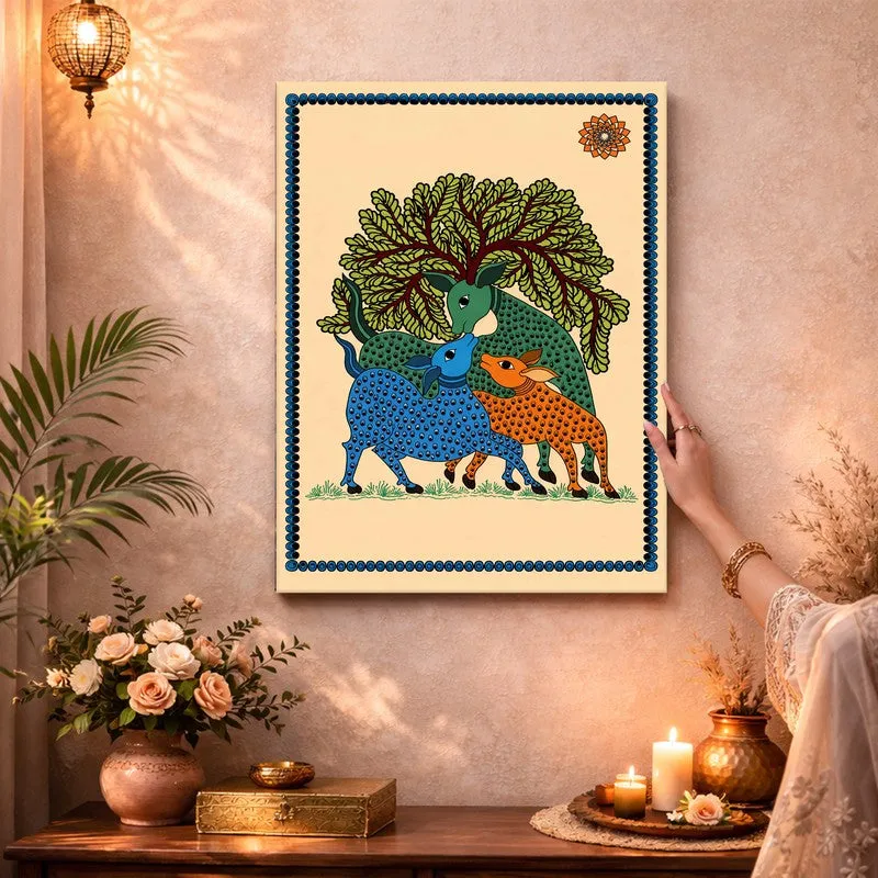 Forest Deer Canvas Wall Art & Paintings media 3