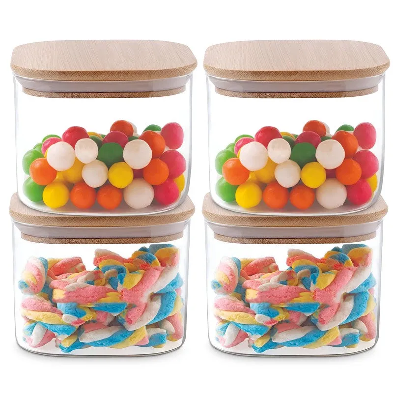 Holdr Glass Jar (300 mL Each) - Set Of Four - 4