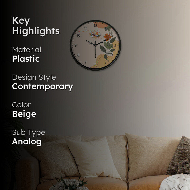 Evander Sweep Silent Wall Clock media 2