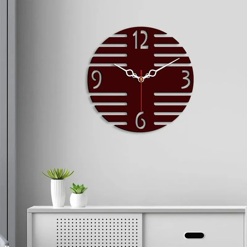 Cross Frame Wooden Wall Clock media 4