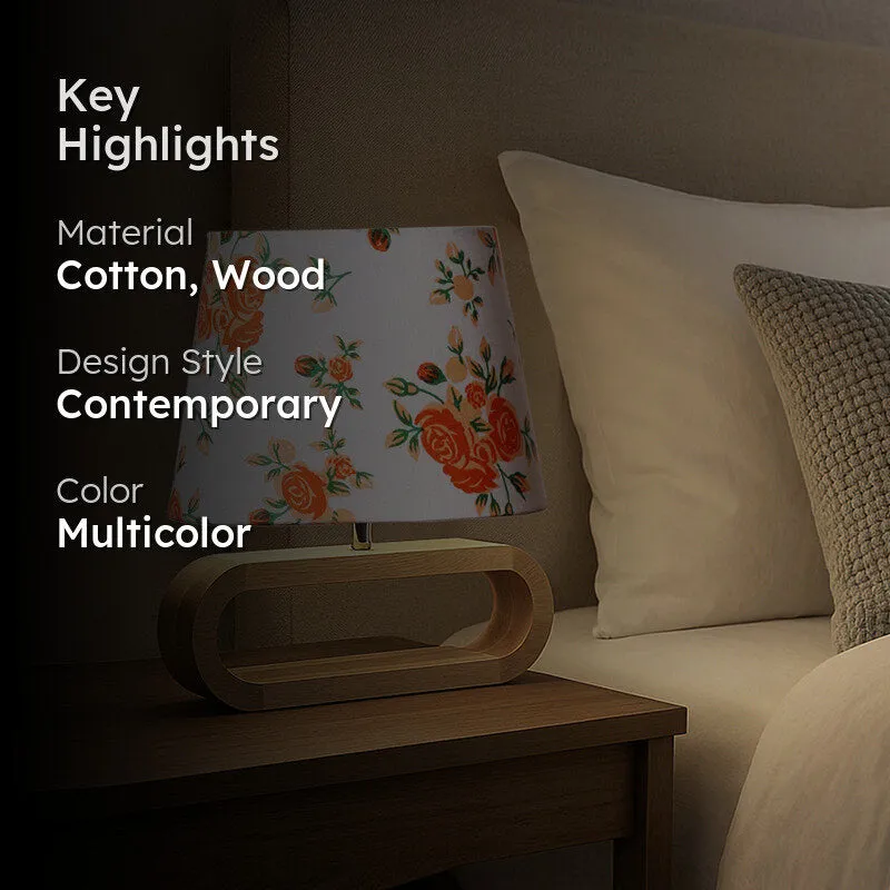 Fleur Curve Cotton Table Lamp - Multicolor media 2