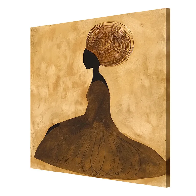 Saharan Maiden Wall Painting media 6