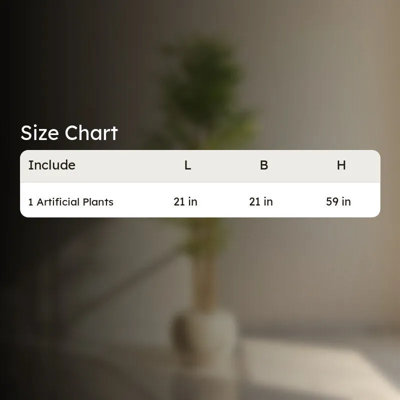 Artificial Bamboo Plant With Black Fiber Pot - 4.9 Feet media 7