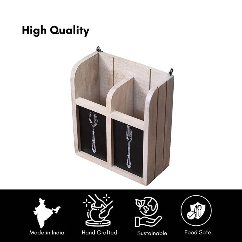 Paloma Wood Cutlery Holder media 4